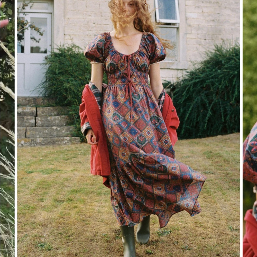 Christy Dawn Brynne dress ruby patchwork